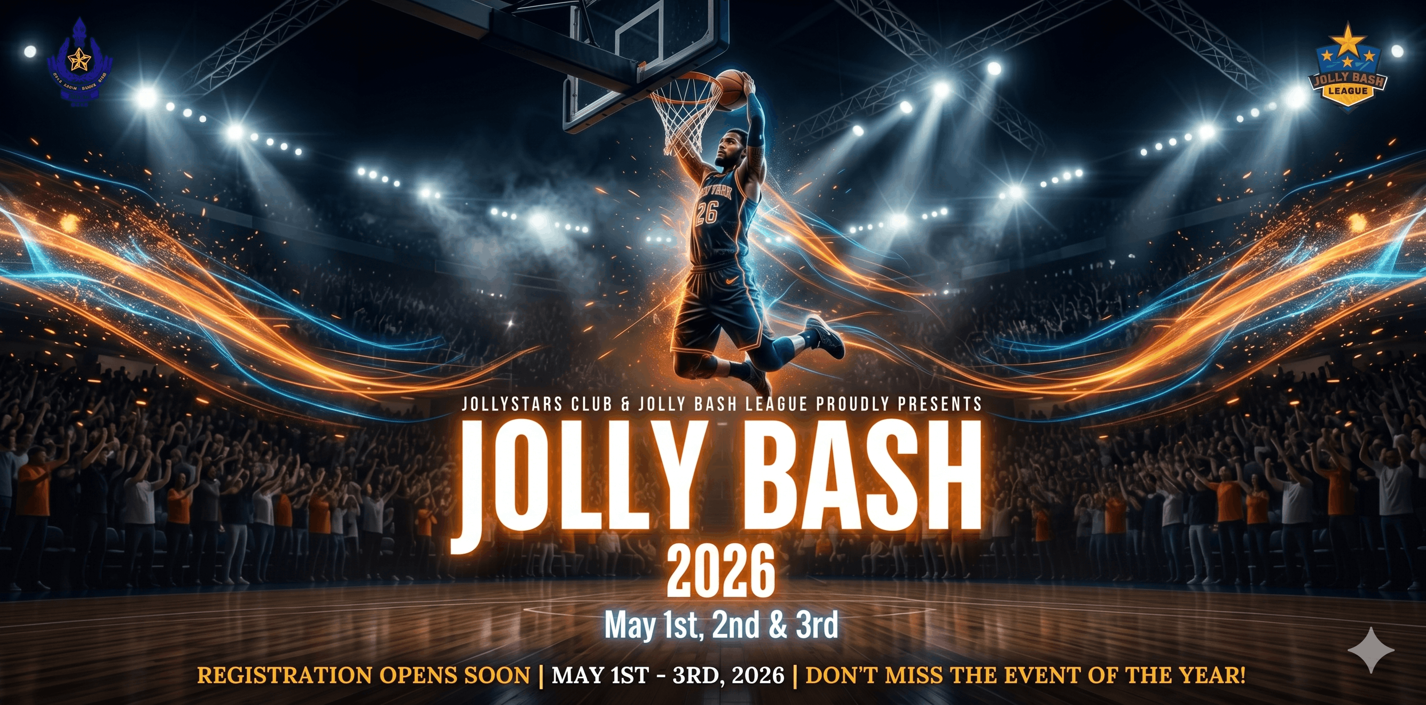 Jolly Bash Basketball 2026 Officially Announced - Tournament Set for May 1 - 3